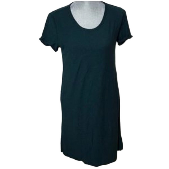 James Perse Dresses & Skirts - James Perse Rolled Sleeve Scoop Neck T-Shirt Dress